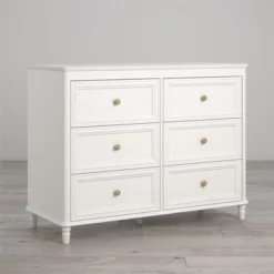 Little Seeds Piper 6 Drawer Dresser With Solid Wood Spindle Feet 6 Little Seeds Piper 6 Drawer Dresser With Solid Wood Spindle Feet -Baxton Studio Shop GUEST b7b7a1fd 8550 45c7 96a1 aec882c87b66
