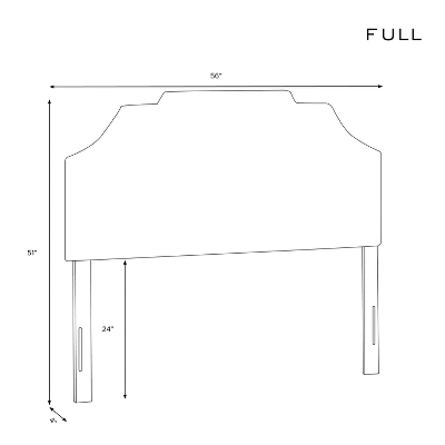 Ever Notched Border Headboard In Patterns - Skyline Furniture 6 Ever Notched Border Headboard In Patterns - Skyline Furniture - Image 6