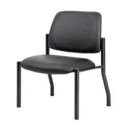 400lbs Weight Capacity Guest Chair Antimicrobial Black - Boss Office Products