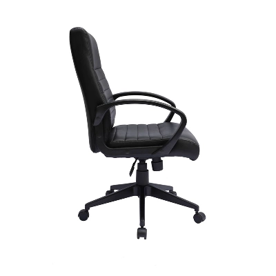 Ribbed Back Task Chair Black - Boss Office Products 3 Ribbed Back Task Chair Black - Boss Office Products - Image 3
