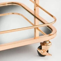 Alcott 3 Tier Bar Cart Bright Gold - Angelo:HOME -Baxton Studio Shop GUEST b8b2101b 118c 4693 b2b1 d6e1ed99008a