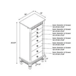 Tierra Contemporary Jewelry Armoire Merlot Brown - Powell Company -Baxton Studio Shop GUEST b8b58836 48e4 41ae 9c96 317107c9c6ea