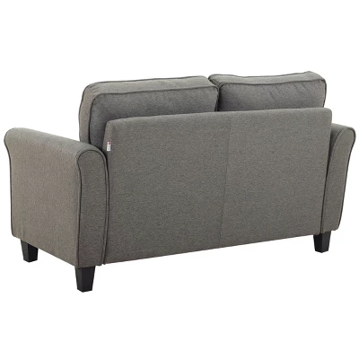 Harwin Loveseat Heather Gray - Lifestyle Solutions 4 Harwin Loveseat Heather Gray - Lifestyle Solutions - Image 4