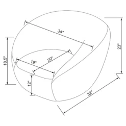 Swivel Accent Chair - Room Essentials™ -Baxton Studio Shop GUEST ba44349c 1ec8 4fc6 a351 c93a6f2267d2