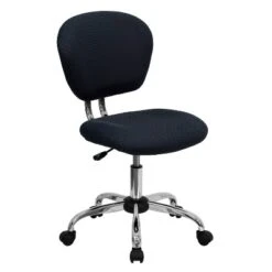 Emma And Oliver Mid-Back Mesh Padded Swivel Task Office Chair With Chrome Base -Baxton Studio Shop GUEST ba4ae918 1f3a 41a6 a560 cbc0c16b51c1
