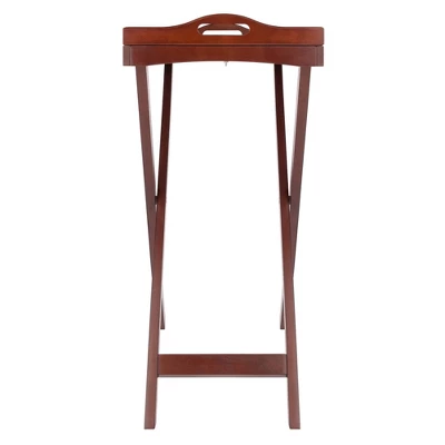 Devon Butler Table With Serving Tray Wood/Walnut - Winsome 3 Devon Butler Table With Serving Tray Wood/Walnut - Winsome - Image 3