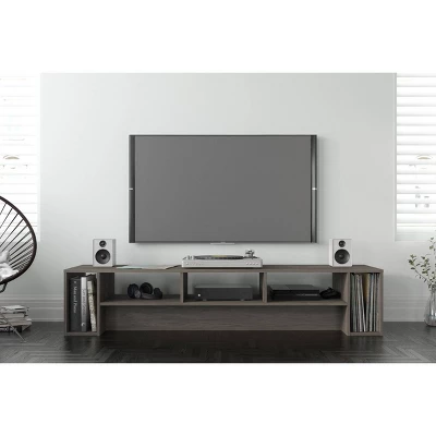 Rustik 3 Shelf TV Stand For TVs Up To 80" - Nexera 1 Rustik 3 Shelf TV Stand For TVs Up To 80" - Nexera