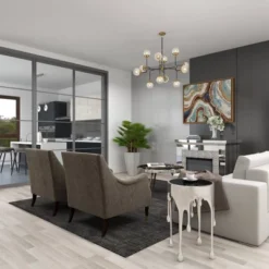 Contemporary Aluminum Melting Accent Table - Olivia & May -Baxton Studio Shop GUEST bb18d7e7 bbcb 4e6f 8fac 96c5d4a588c8