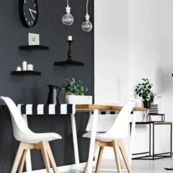 Sorbus Decorative Floating Shelves Black 6 Sorbus Decorative Floating Shelves Black -Baxton Studio Shop GUEST bb3fbef2 7907 41cb 9b75 a8c89e5c026a