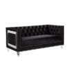 67" Heibero Sofa Black Velvet - Acme Furniture
