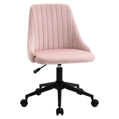 Vinsetto Mid-Back Office Chair, Velvet Fabric Swivel Scallop Shape Computer Desk Chair For Home Office Or Bedroom 8 Vinsetto Mid-Back Office Chair, Velvet Fabric Swivel Scallop Shape Computer Desk Chair For Home Office Or Bedroom - Image 8