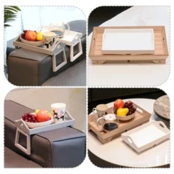 Unique Bargains Portable Wooden Serving Platter Laptop Snack Table Bed Trays With Folding Legs 18.9 X 12.6 X 9.45 Inch 2 Pcs -Baxton Studio Shop GUEST bcd99b33 2732 4286 9f05 ca0f320d4680