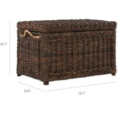 Happimess Jacob Wicker Storage Trunk -Baxton Studio Shop GUEST bd37cf10 f97b 48be a1ed d692c6bab9a4