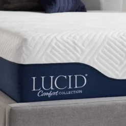 Lucid Comfort Collection Gel & Aloe Vera 12" Hybrid Memory Foam Mattress -Baxton Studio Shop GUEST bdc55b0e 1756 41f3 9294 0c97ccf149ec