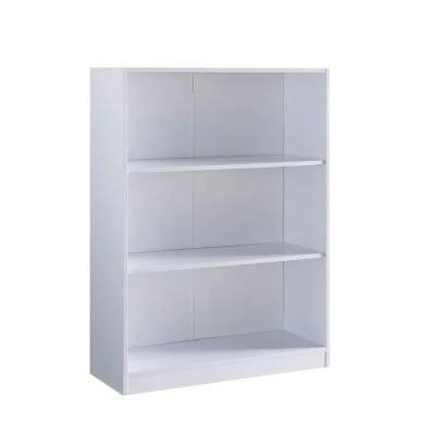 FC Design 3 Tier Display Bookcase In White Finish 2 FC Design 3 Tier Display Bookcase In White Finish - Image 2