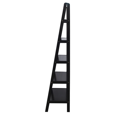 72" Shelf Ladder Bookcase - Flora Home 2 72" Shelf Ladder Bookcase - Flora Home - Image 2