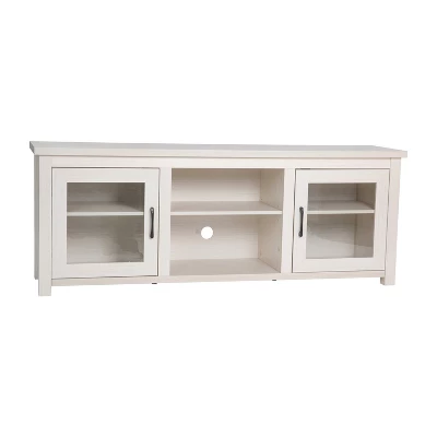 Emma And Oliver TV Stand For Up To 80" TV's - 65" Media Console With Classic Full Glass Doors & 3 Adjustable Shelves 14 Emma And Oliver TV Stand For Up To 80" TV's - 65" Media Console With Classic Full Glass Doors & 3 Adjustable Shelves - Image 14