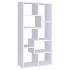 70.75" Theo 8 Shelf Bookcase - Coaster 26 70.75" Theo 8 Shelf Bookcase - Coaster -Baxton Studio Shop GUEST bf9ae679 ef9d 495e aa05 dc06e9538b0b