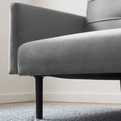 Comfort Collection Futon Sofa Bed With Buttonless Tufting - Lucid -Baxton Studio Shop GUEST bf9b881d b0da 4b21 b3f9 a01dae94deac