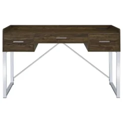 Angelica 3 Drawer Writing Desk Walnut - Coaster 15 Angelica 3 Drawer Writing Desk Walnut - Coaster -Baxton Studio Shop GUEST bffae073 7d36 41fb 8b81 a217de095a39