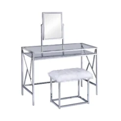 Burdette Contemporary Vanity Table Set - HOMES: Inside + Out -Baxton Studio Shop GUEST c03345b5 0a70 45ee 9f50 437ebe15322b
