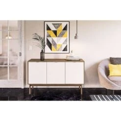 Sienna Sideboard Walnut/White - Polifurniture -Baxton Studio Shop GUEST c08af634 ffa9 42e5 a80a ae792d8e94f5