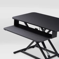 Sit-Stand Converter Desk Black - CorLiving -Baxton Studio Shop GUEST c10f4859 837c 49e8 8b35 908e1de4527a