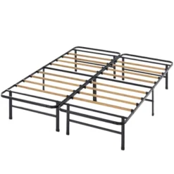 14" SmartBase Essential Mattress Foundation Bed With Bamboo Slats Black - Zinus -Baxton Studio Shop GUEST c120141b 4f36 4ecd 875e fffe76061b8d