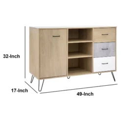 Wooden Frame Buffet Cabinet Brown - The Urban Port -Baxton Studio Shop GUEST c13e1c40 acc9 418a 90de e50fd11c8909