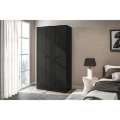 Denmark 3 Door Wardrobe - Polifurniture -Baxton Studio Shop GUEST c1e0b1bc 22ec 4141 a5b7 d91d632d4018