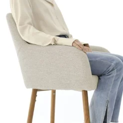 Atlanta Set Of 2 Bucket Upholstered Counter Height Stool With Fabric -The Pop Maison -Baxton Studio Shop GUEST c282a14a 6620 4291 9580 7aa44935c0db