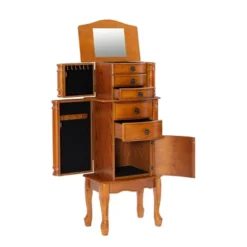Marie Jewelry Armoire Oak - Powell Company -Baxton Studio Shop GUEST c3db41a3 5c78 4b47 9324 d3a846d0fae4