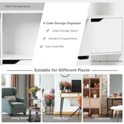 Costway 9 Cube Bookcase Cabinet Wood Bookcase Storage Shelves Room Divider Organization 14 Costway 9 Cube Bookcase Cabinet Wood Bookcase Storage Shelves Room Divider Organization -Baxton Studio Shop GUEST c5005ff9 5b03 48bd 8d49 2dbc6e812596