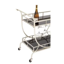 Modern 2 Tier Cart Silver - Olivia & May 10 Modern 2 Tier Cart Silver - Olivia & May -Baxton Studio Shop GUEST c50bc8ed 3306 433e aec5 0589ffd9e2c0
