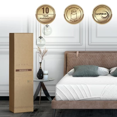 Costway 8'' Gel Infused Memory Foam Mattress Jacquard Firm Hybrid Pressure Relief QueenFull 4 Costway 8'' Gel Infused Memory Foam Mattress Jacquard Firm Hybrid Pressure Relief QueenFull - Image 4