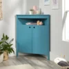Anda Noor Corner Storage Cabinet Sea Blue - Sauder