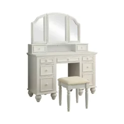 3pc Branson 9 Drawer Transitional Vanity Table Set - HOMES: Inside + Out 9 3pc Branson 9 Drawer Transitional Vanity Table Set - HOMES: Inside + Out -Baxton Studio Shop GUEST c595cca2 a85b 4c84 bc44 574d929fd4fe