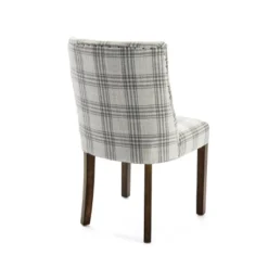 2pk Harman Contemporary Upholstered Plaid Dining Chairs Gray/Light Beige/Brown - Christopher Knight Home -Baxton Studio Shop GUEST c59b166c df3d 4761 8d46 d228bd9e258f