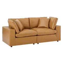 Commix Down Filled Overstuffed Vegan Leather Loveseat - Modway -Baxton Studio Shop GUEST c5c8263b 2c8e 4cc3 b9fc b02d0d093588