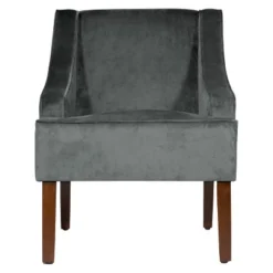 Velvet Swoop Armchair - HomePop 37 Velvet Swoop Armchair - HomePop -Baxton Studio Shop GUEST c64fa8e7 ef0e 4d5e a76d 5d5e08644e43