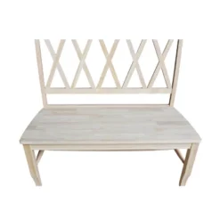 Double X - Back Bench - Unfinished - International Concepts -Baxton Studio Shop GUEST c6ac215e 336b 4fad b8e6 b3ad88887f37