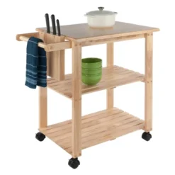 Utility Cart With Cutting Board Wood/Natural - Winsome -Baxton Studio Shop GUEST c6e06d9d 50fd 44b5 9d1a 7b65125c178e