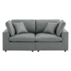 Commix Down Filled Overstuffed Vegan Leather Loveseat - Modway