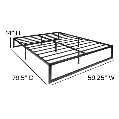 Emma And Oliver 14" Platform Bed Frame & 12" Mattress In A Box - No Box Spring Required 6 Emma And Oliver 14" Platform Bed Frame & 12" Mattress In A Box - No Box Spring Required - Image 6