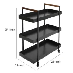 Metal Frame Bar Cart With Tray Shelves Black - The Urban Port 11 Metal Frame Bar Cart With Tray Shelves Black - The Urban Port -Baxton Studio Shop GUEST c7a0ddb5 6ac4 4d40 b1db 3fef66e40fdd