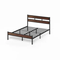 Roman Bamboo And Metal Platform Bed Frame Brown - Zinus -Baxton Studio Shop GUEST c7b14584 52b8 4d1a b765 f64e248655dc