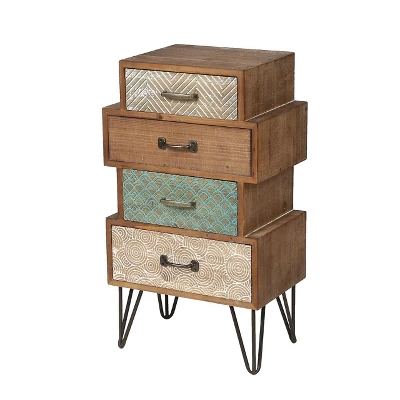 LuxenHome 4-Drawer 33" H X 18.9" W Wood Accent Chest. 8 LuxenHome 4-Drawer 33" H X 18.9" W Wood Accent Chest. - Image 8