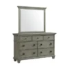 Clovis 7 Drawer Dresser And Mirror Gray - Picket House Furnishings