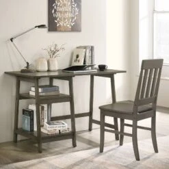 Dornoch 2 Shelf Writing Desk With Chair - HOMES: Inside + Out