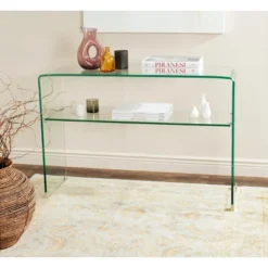 Hollis Console Table - Clear - Safavieh